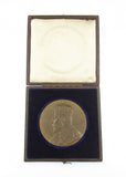 1902 Edward VII Board Of Education 51mm Bronze Medal - Cased