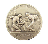 1964 William Shakespeare 400th Anniversary 32mm Silver Medal - Cased