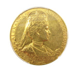 1902 Edward VII Coronation 31mm Gold Medal - PCGS SP62