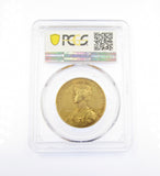 1911 George V Coronation 31mm Gold Medal - PCGS SP63