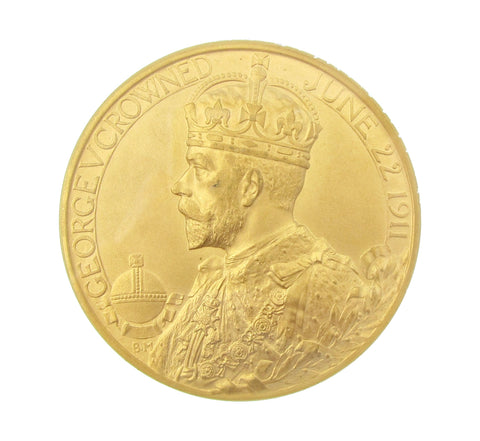 1911 George V Coronation 51mm Gold Medal - NGC