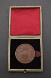 1884 International Health Exhibition Cased Bronze Medal - By Wyon