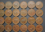 c.1820 Elgin Marbles Set of 47 x Bronze Medals - By Thomason