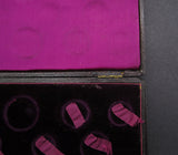 1887 Embossed Hard Case For 11 Coin Proof Set - Five Pound To Threepence