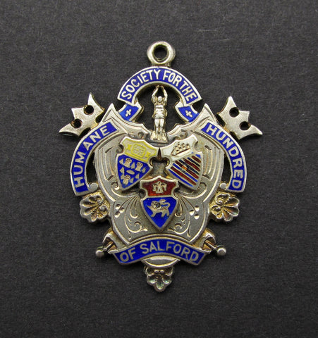 1904 Humane Society For The Hundred Of Salford Silver Medal - Named