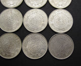 Saudi Arabia 1935-1954 Lot Of 12 x Silver Riyal Coins