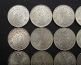 Saudi Arabia 1935-1954 Lot Of 12 x Silver Riyal Coins
