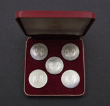 Israel 1955 Set Of 5 x Silver Pidyon Shekels - By De-Vere Coins