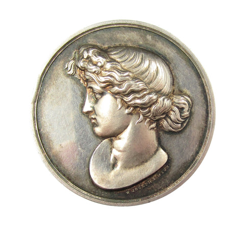 1897 St John's Wood Art Schools 37mm Silver Medal - By Wyon