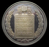 1976 Stampex Trophy Contest Award Silver Medal - Victoria Young Head
