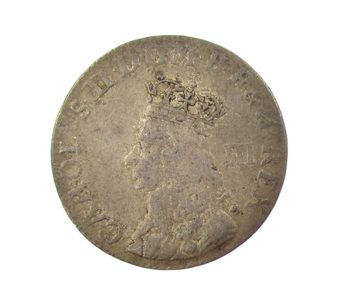Charles II 1660-1685 Undated Milled Threepence
