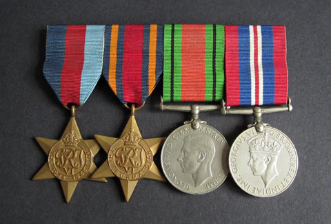 WWII Mounted Medal Group Of Four