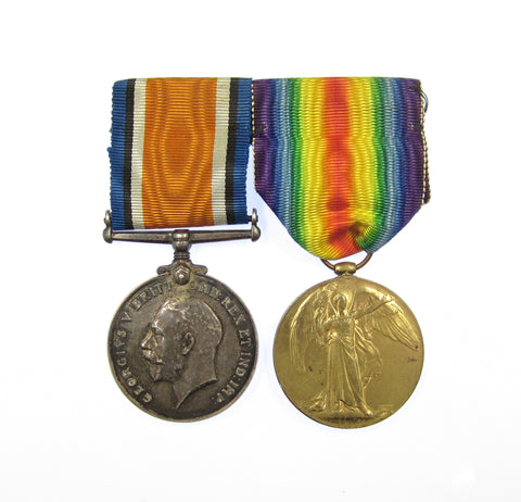 WWI British Medal & Victory Pair - Duke of Cornwall Light Infantry