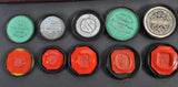 Lot Of 66 x 19th Century Wax Seal Impressions - Mostly Cased