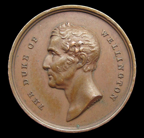 1852 Death Of Duke Of Wellington 18mm Medal - By Wyon