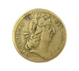 1694-1702 William III Brass Guinea Coin Weight