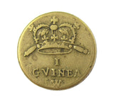 1694-1702 William III Brass Guinea Coin Weight