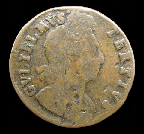 William III - Pattern Double Obverse Mule Halfpenny