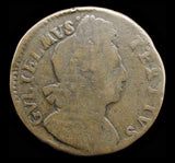 William III - Pattern Double Obverse Mule Halfpenny