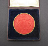 19th Century Durham Court Of Probate 84mm Cased Wax Seal - By Wyon