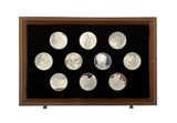 1975 The Genius Of Leonardo Da Vinci 50 x Silver Medal Set